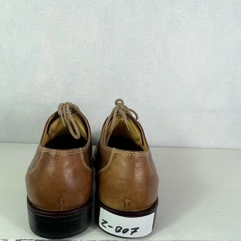 Sandro Moscolini Shoe Mens 9 Brown Oxford Leather Toe Cap Lace up